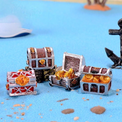 Phụ Kiện Tiểu Cảnh - Mô Hình Rương Kho Báu (ZC-269) - Tiểu Cảnh Trang Trí Chậu Sen đá, Hồ Cá, Bonsai, Terrarium