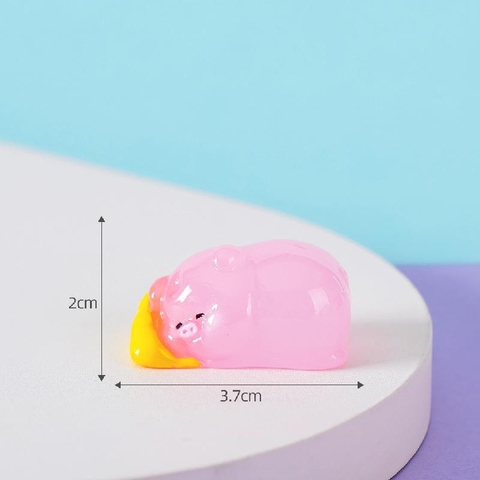 Phụ Kiện Tiểu Cảnh - Mô Hình Heo Con, Heo Dạ Quang (ZC-979) - Tiểu Cảnh Trang Trí Chậu Sen đá, Hồ Cá, Bonsai, Terrarium