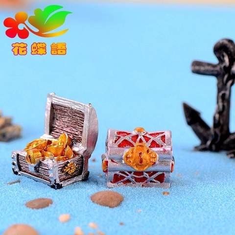 Phụ Kiện Tiểu Cảnh - Mô Hình Rương Kho Báu (ZC-269) - Tiểu Cảnh Trang Trí Chậu Sen đá, Hồ Cá, Bonsai, Terrarium