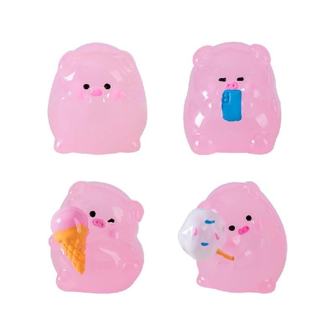 Phụ Kiện Tiểu Cảnh - Mô Hình Heo Con, Heo Dạ Quang (ZC-979) - Tiểu Cảnh Trang Trí Chậu Sen đá, Hồ Cá, Bonsai, Terrarium