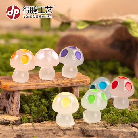 Phụ Kiện Tiểu Cảnh - Mô Hình Nấm Dạ Quang (PK-895) - Tiểu Cảnh Trang Trí Chậu Sen đá, Hồ Cá, Bonsai, Terrarium