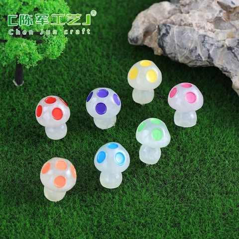 Phụ Kiện Tiểu Cảnh - Mô Hình Nấm Dạ Quang (PK-895) - Tiểu Cảnh Trang Trí Chậu Sen đá, Hồ Cá, Bonsai, Terrarium