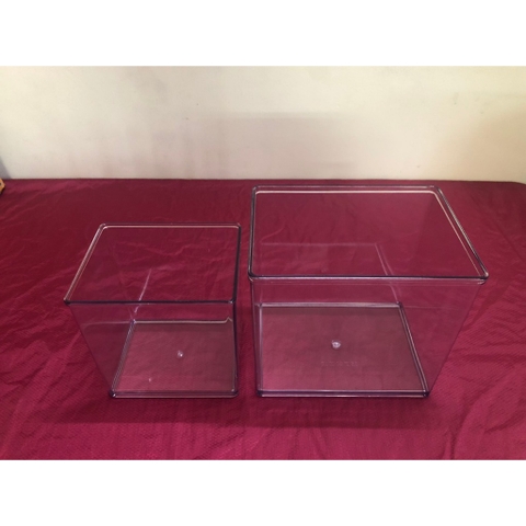 Keo Betta Trong Suốt 20x15x18cm và 15x12x15cm -  Keo Show Nhựa Chất Liệu Cao Cấp