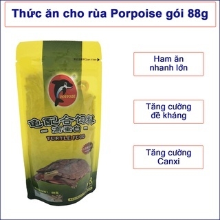 Cám Rùa PORPOISE gói 88gram - Thức Ăn Đầy Đủ Dinh Dưỡng Cho Rùa và Các Loài Bò Sát