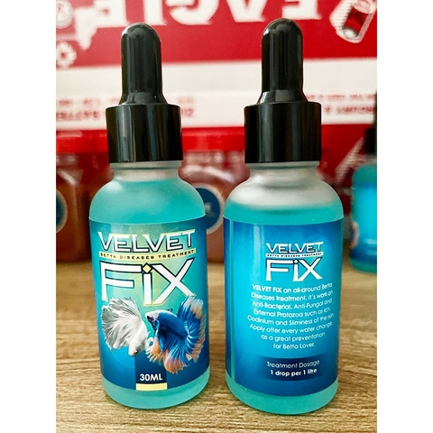 Velvet Fix - Dung Dịch Xử Lý và Phòng Nấm cho Cá Betta (chai 30ml)