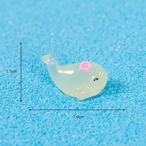 Phụ Kiện Tiểu Cảnh - Mô Hình Cá Heo Dạ Quang Mini (ZC - 331) - Tiểu Cảnh Trang Trí Chậu Sen đá, Hồ Cá, Bonsai, Terrarium