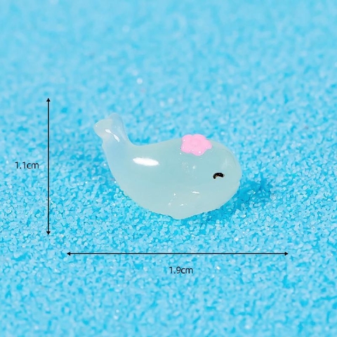 Phụ Kiện Tiểu Cảnh - Mô Hình Cá Heo Dạ Quang Mini (ZC - 331) - Tiểu Cảnh Trang Trí Chậu Sen đá, Hồ Cá, Bonsai, Terrarium