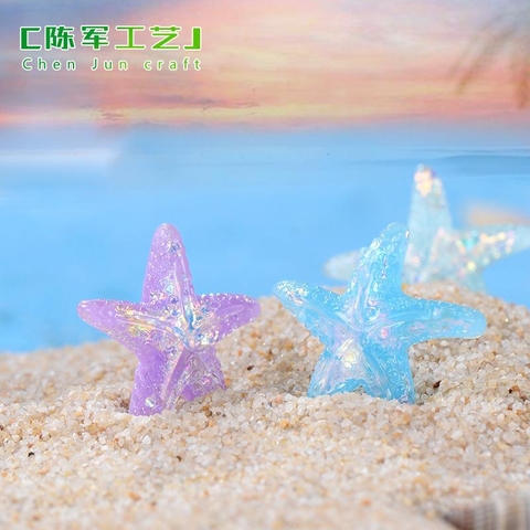 Phụ Kiện Tiểu Cảnh - Sao Biển Nhiều Màu (ZC-374) - Tiểu Cảnh Trang Trí Chậu Sen đá, Hồ Cá, Bonsai, Terrarium