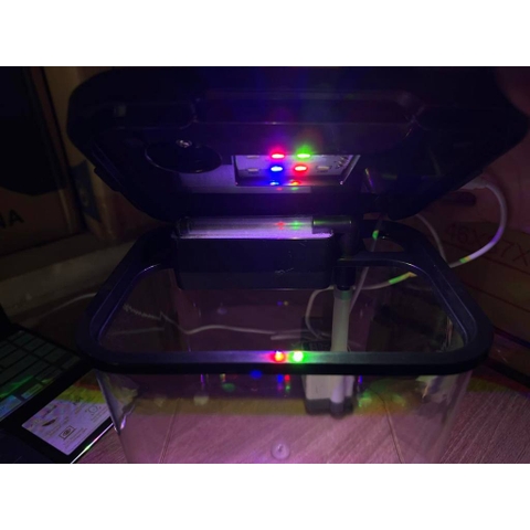 Hồ Cá Để Bàn Có Nắp, Tích Hợp Đèn và Lọc dùng dây USB, Ánh sáng đổi màu SOBO M-B05 và M-B06
