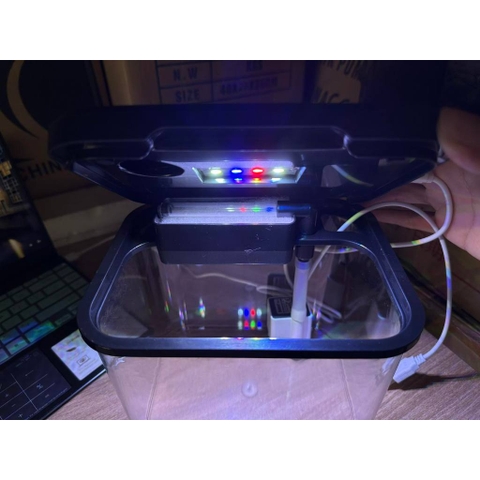 Hồ Cá Để Bàn Có Nắp, Tích Hợp Đèn và Lọc dùng dây USB, Ánh sáng đổi màu SOBO M-B05 và M-B06