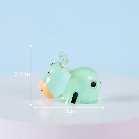 Phụ Kiện Tiểu Cảnh - Bò sữa dạ quang (ZC-1023) - Tiểu Cảnh Trang Trí Chậu Sen đá, Hồ Cá, Bonsai, Terrarium