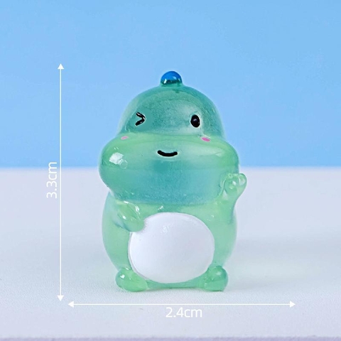 Phụ Kiện Tiểu Cảnh - Khủng long con dạ quang (ZC-1032) - Tiểu Cảnh Trang Trí Chậu Sen đá, Hồ Cá, Bonsai, Terrarium