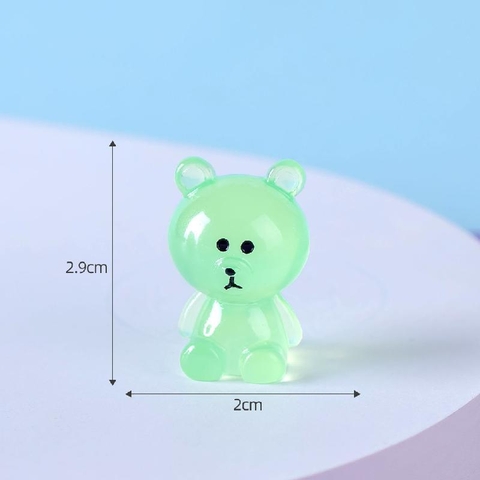 Phụ Kiện Tiểu Cảnh - Gấu Dạ Quang (ZC-808) - Tiểu Cảnh Trang Trí Chậu Sen đá, Hồ Cá, Bonsai, Terrarium