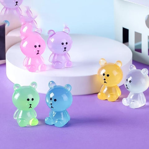 Phụ Kiện Tiểu Cảnh - Gấu Dạ Quang (ZC-808) - Tiểu Cảnh Trang Trí Chậu Sen đá, Hồ Cá, Bonsai, Terrarium