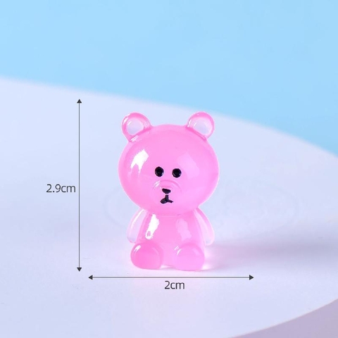 Phụ Kiện Tiểu Cảnh - Gấu Dạ Quang (ZC-808) - Tiểu Cảnh Trang Trí Chậu Sen đá, Hồ Cá, Bonsai, Terrarium