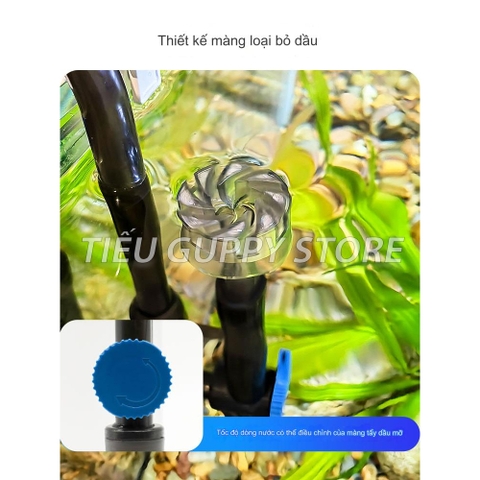 Lọc Treo Sunsun YBF-500 thế hệ mới | tích hợp ngăn tách phân cá cho hồ thủy sinh