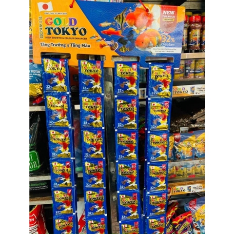 Cám Gold Tokyo Thức Ăn Cho Cá Thủy Sinh, Betta, Guppy Gói 20g