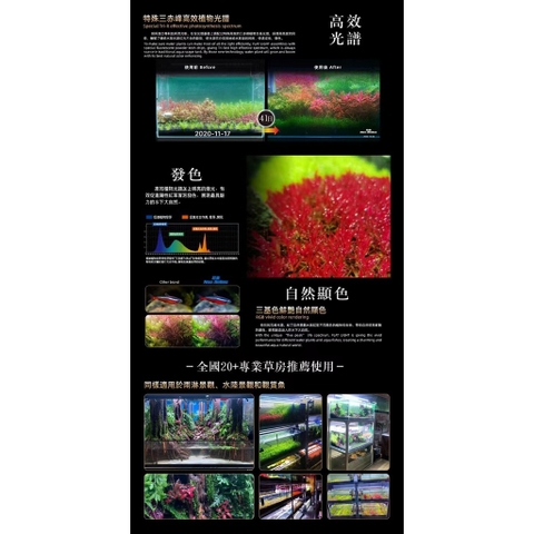 Đèn Hồ Cá RGB Neo-Helios Flat Light Solar XP-300 XP-450 XP-600 XP-800 XP-900 XP-1200 Đỏ Cá Không Đỏ Nước