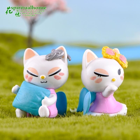 Phụ Kiện Tiểu Cảnh - Mèo KT Kitten Cake (ZC-527) - Tiểu Cảnh Trang Trí Chậu Sen đá, Hồ Cá, Bonsai, Terrarium