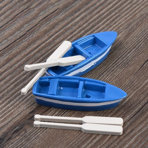 Phụ Kiện Tiểu Cảnh - Thuyền Và Mái Chèo (ZC-134) - Tiểu Cảnh Trang Trí Chậu Sen đá, Hồ Cá, Bonsai, Terrarium