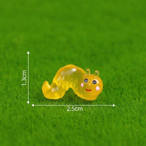 Phụ Kiện Tiểu Cảnh - Sâu Con Dạ Quang (ZC-1073) - Tiểu Cảnh Trang Trí Hồ Cá, Bonsai, Terrarium