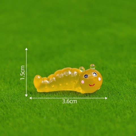 Phụ Kiện Tiểu Cảnh - Sâu Con Dạ Quang (ZC-1073) - Tiểu Cảnh Trang Trí Hồ Cá, Bonsai, Terrarium