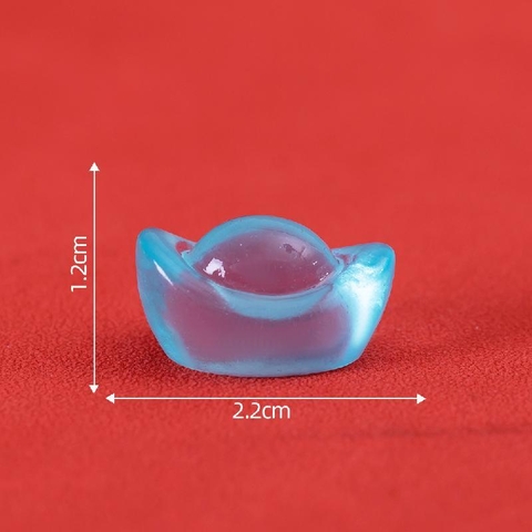 Phụ Kiện Tiểu Cảnh - Đĩnh Vàng Dạ Quang (ZC-1087) - Tiểu Cảnh Trang Trí Hồ Cá, Bonsai, Terrarium