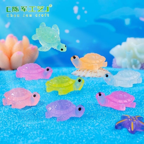 Phụ Kiện Tiểu Cảnh - Rùa con dạ quang, rùa nhỏ (ZC-1043) - Tiểu Cảnh Trang Trí Hồ Cá, Bonsai, Terrarium