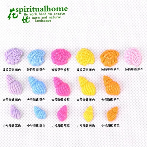 Phụ Kiện Tiểu Cảnh - Mô Hình Ốc Biển Nhiều Màu (ZC-348) - Tiểu Cảnh Trang Trí Chậu Sen đá, Hồ Cá, Bonsai, Terrarium