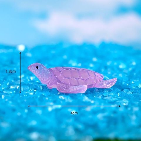 Phụ Kiện Tiểu Cảnh - Rùa Biển Dạ Quang (ZC-425) - Tiểu Cảnh Trang Trí Chậu Sen đá, Hồ Cá, Bonsai, Terrarium