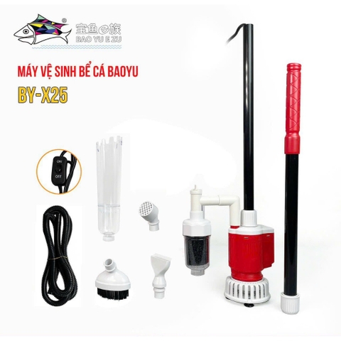 Máy Vệ Sinh, Thay Nước Bể Cá Đa Năng Baoyu BY-X20, By-X25