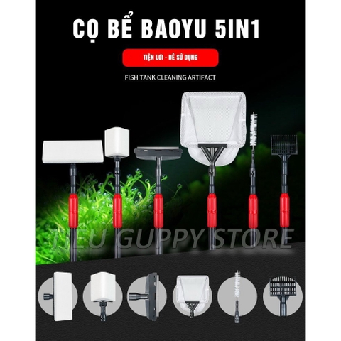 Bộ Vệ Sinh Hồ Cá Đa Năng BAOYU 5in1 BT90 - BT120