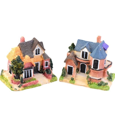 Mô Hình Biệt Thự Lớn Sang Trọng (ZC-678) - Mô hình phụ kiện trang trí sen đá, terrarium, hồ cá, bàn làm việc, bàn học