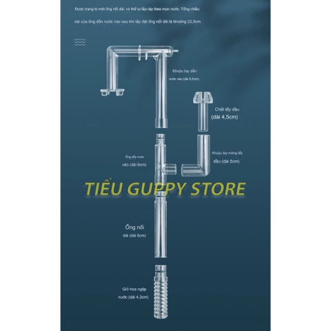 Lọc Thác - Lọc Treo Hồ Cá Jeneca XP-06L Tích Hợp Lọc Ván và Vòng Quay Nước - Lọc Dành Cho Hồ Cá Nhỏ