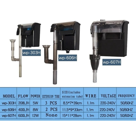 Lọc Thác Treo Kaokui 303h - 606h - 607h | Máy chạy êm và ko tốn điện