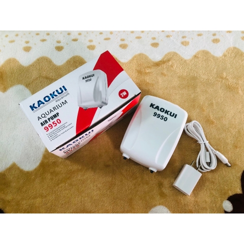 Máy Sủi Khí Oxy Tích Điện 2 vòi Kaokui 9950 | 9970 - Máy Oxi Tích Điện Cho Hồ Cá