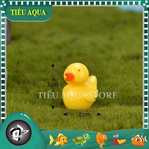 Phụ Kiện Tiểu Cảnh - Mô Hình Gà Con Màu Vàng ( ZC - 198) - Tiểu Cảnh Trang Trí Chậu Sen đá, Hồ Cá, Bonsai, Terrarium