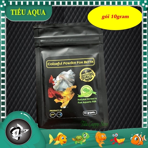 Bột lá bàng - Colorful Powder For Betta - Chuyên Dưỡng Cá Betta và Cá Cảnh khác - Tiện Lợi và Dễ Dùng