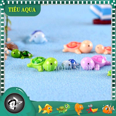 Phụ Kiện Tiểu Cảnh - Mô hình Rùa Mini -Tiểu Cảnh Trang Trí Chậu Sen đá, Hồ Cá, Bonsai, Terrarium (ZC-393)