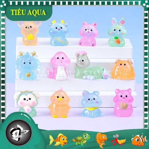 Phụ Kiện Tiểu Cảnh - Con giáp dạ quang (ZC-1029) - Tiểu Cảnh Trang Trí Hồ Cá, Bonsai, Terrarium