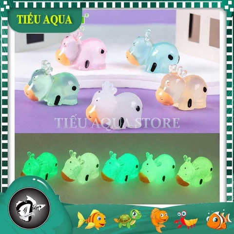 Phụ Kiện Tiểu Cảnh - Bò sữa dạ quang (ZC-1023) - Tiểu Cảnh Trang Trí Chậu Sen đá, Hồ Cá, Bonsai, Terrarium