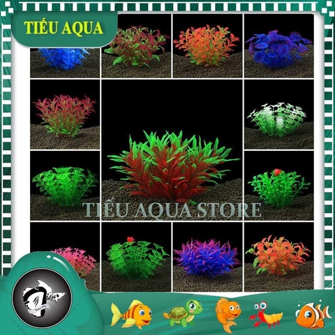 Phụ Kiện Tiểu Cảnh - Mô hình cây rong nhựa ( YR-55 ) - Tiểu Cảnh Trang Trí Hồ Cá