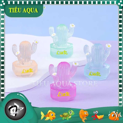 Phụ Kiện Tiểu Cảnh - Xương Rồng Dạ Quang (ZC-1079) - Tiểu Cảnh Trang Trí Hồ Cá, Bonsai, Terrarium