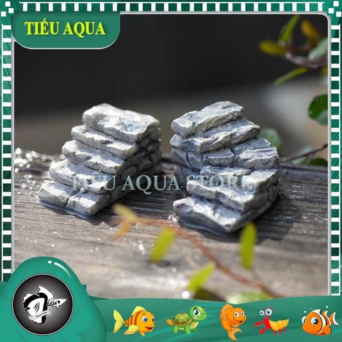 Phụ Kiện Tiểu Cảnh - Bậc Thang Đá (ZC-149) - Tiểu Cảnh Trang Trí Chậu Sen đá, Hồ Cá, Bonsai, Terrarium