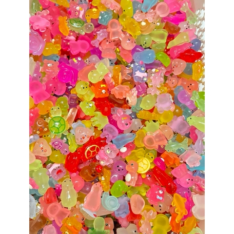 Phụ Kiện Tiểu Cảnh - Mô Hình Sinh vật biển mini dạ quang phát sáng - Tiểu Cảnh Trang Trí Chậu Sen đá, Hồ Cá, Terrarium