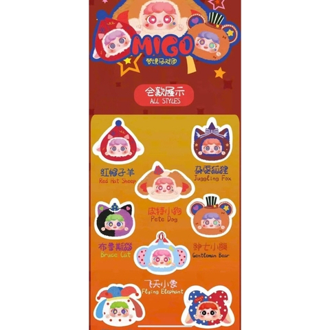 [Blindbox Chính hãng] Migo Rạp Xiếc - Có móc treo cặp, túi - Blind box Migo Draeam Circus