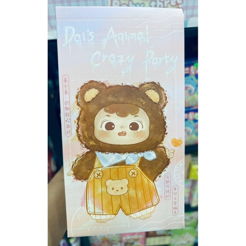 [Blindbox Chính hãng] BlindBox Gấu Bông Dai's Animal Crazy Party - quà tặng cho bé