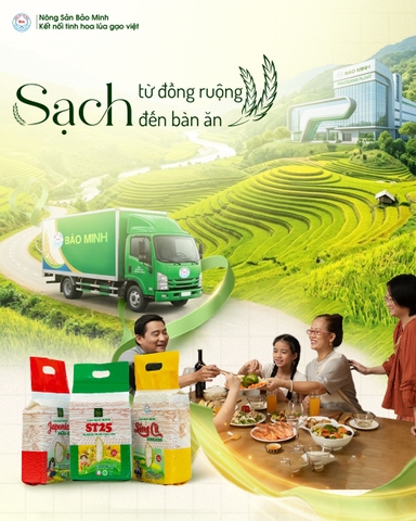 HÀNH TRÌNH 30 NĂM KHÁT VỌNG NÔNG SẢN VIỆT: GẠO BẢO MINH - SẠCH TỪ ĐỒNG RUỘNG ĐẾN BÀN ĂN