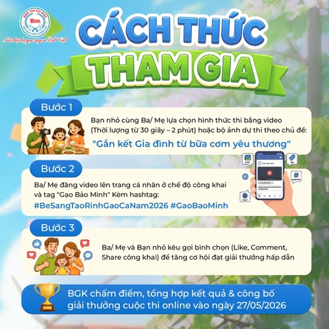 CUỘC THI BÉ SÁNG TẠO - RINH GẠO MIỄN PHÍ CẢ NĂM 2026