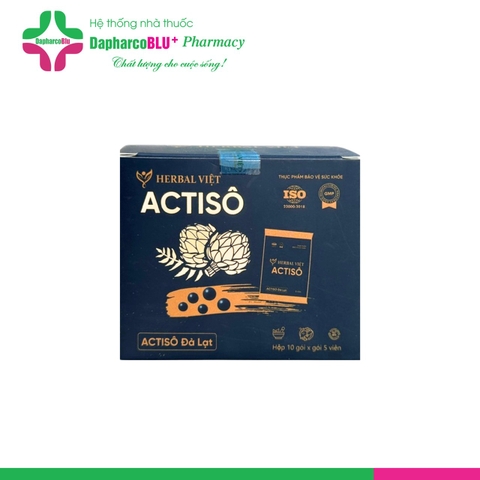 Viên uống ACTISO Đông Dược Việt [Hộp 10 gói x 5 viên hoàn]
